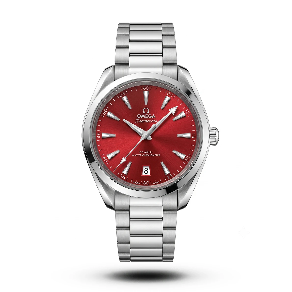 product-06a2e797-86dc-4e10-900f-5c8965a52db7.webp Omega-Style Seamaster Aqua Terra Shades Red Dial Men's Watch - Image 1