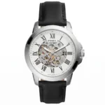 Fossil Grant Automatic Skeleton Leather Watch
