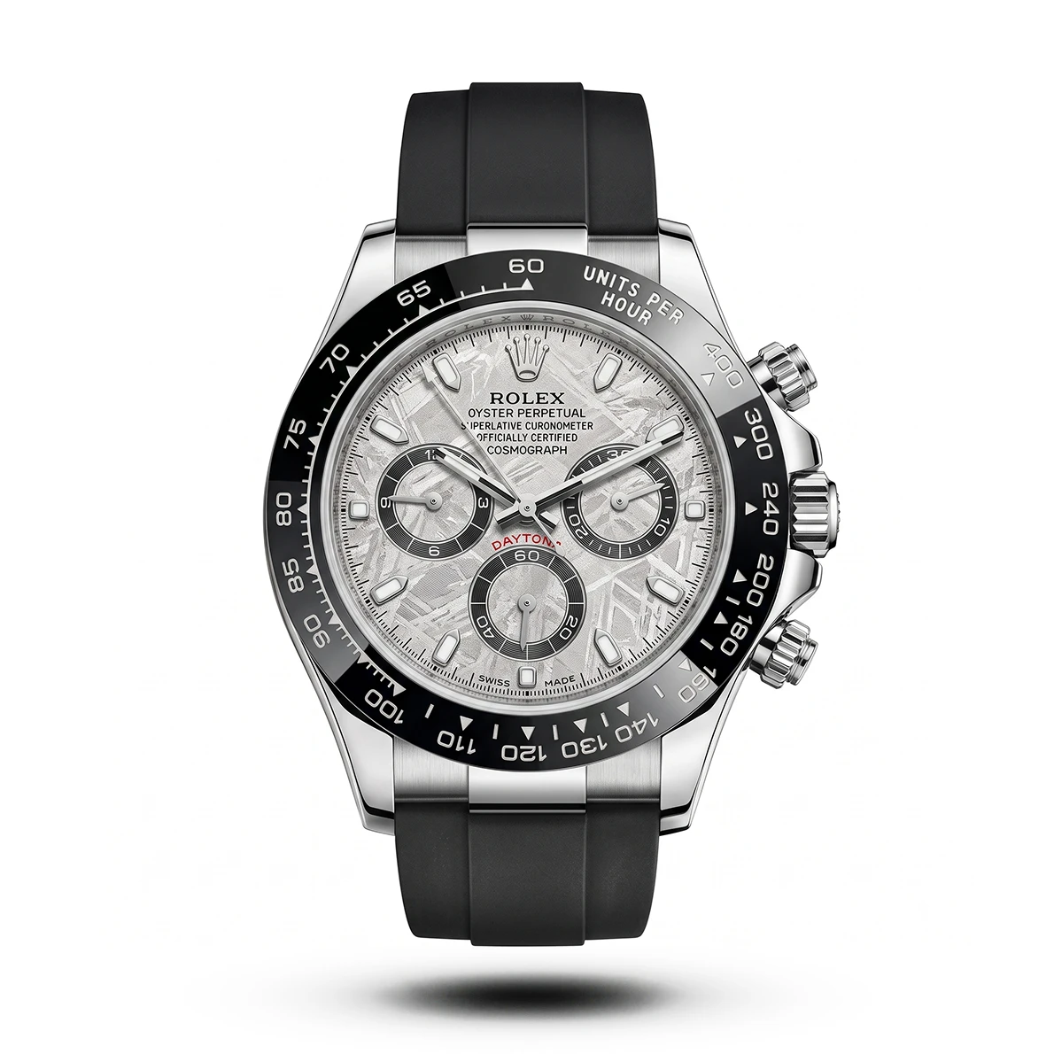 product-0f35f8f5-20a0-4f2f-9b8b-7a4d946e81da.webp Rolex-Inspired Cosmograph Daytona Meteorite Dial Rubber Strap Watch - Image 1