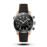 Omega-Style Seamaster Planet Ocean Black Rubber Strap Black Bezel Watch