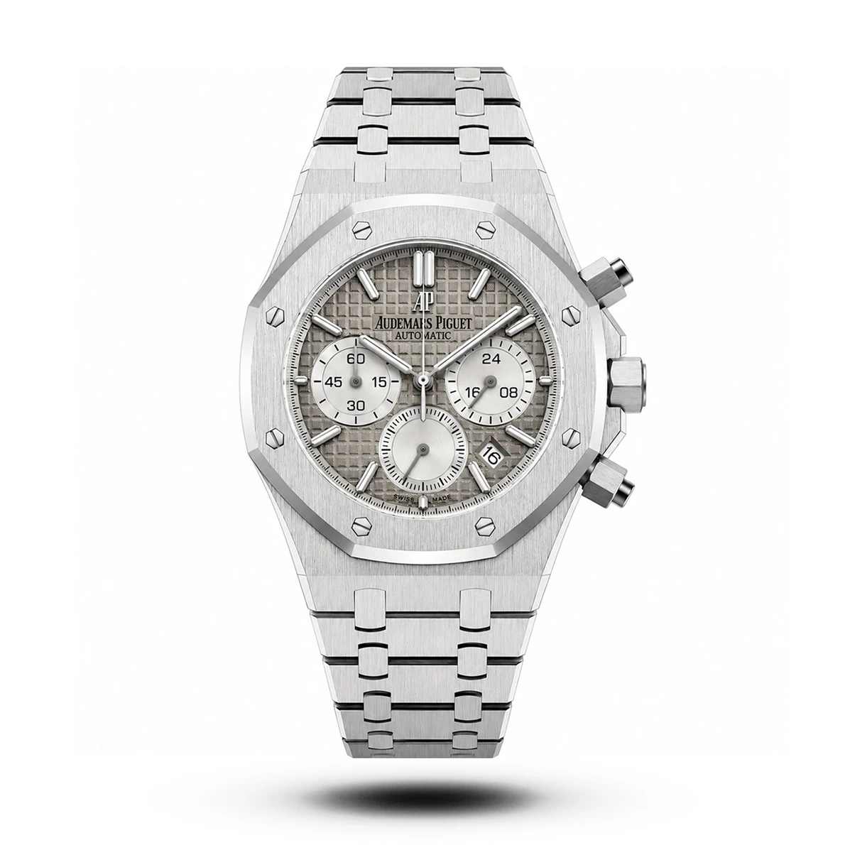 product-13c135a6-cd55-48e8-9e59-30c951939002.webp AP-Style Royal Oak Offshore Chronograph Silver Tone Grey Dial Watch - Image 1