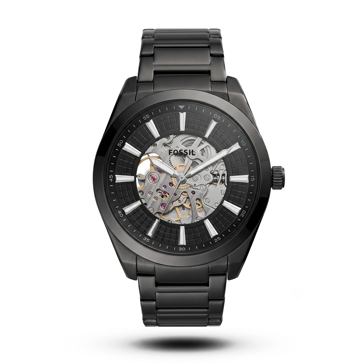 product-193370cb-8739-4bd5-bad3-f7b21905d022.webp Fossil-Style Townsman Automatic Skeleton Matte Black Watch - Image 1