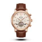 Patek Philippe Grand Calendar Open-Heart Perpetual brown Leather rose gold tone Watch