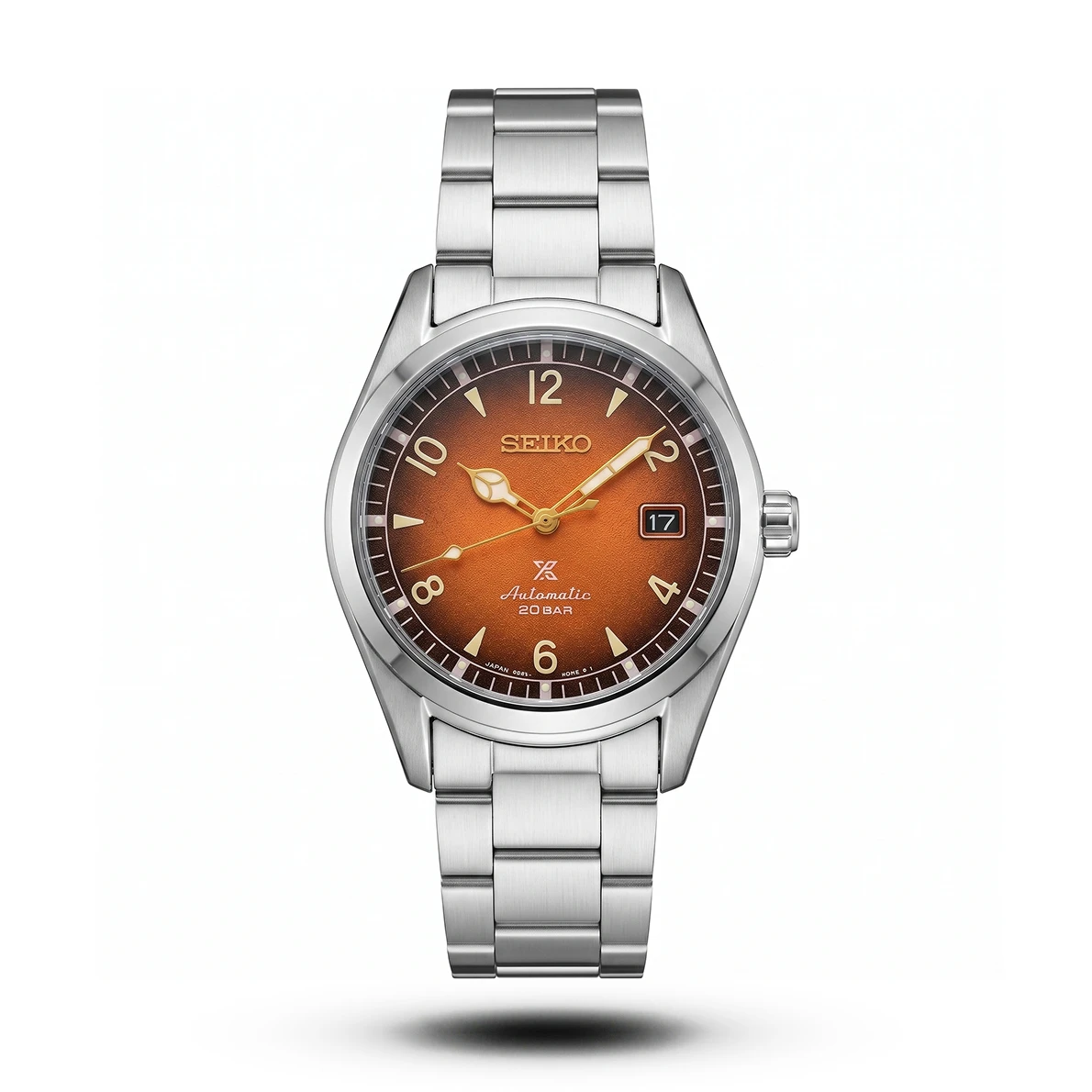 product-289cfdec-6f3b-43c2-95c7-0af8b754076b.webp Seiko-Style Prospex Alpinist Automatic Field Orange Dial Watch - Image 1