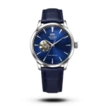 Orient Open Heart Automatic blue dial blue Leather Strap Watch | AA Grade Inspired