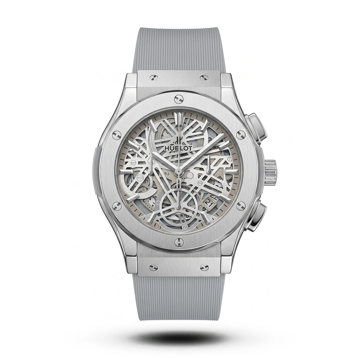 product-3768e59e-f8e9-4e4e-b67b-8ddec60e4a8f.webp Hublot-Style Classic Fusion Aerofusion Skeleton Grey Strap Watch - Image 1