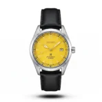 Seiko Prospex Alpinist Automatic black Leather yellow dial Watch - Image 8