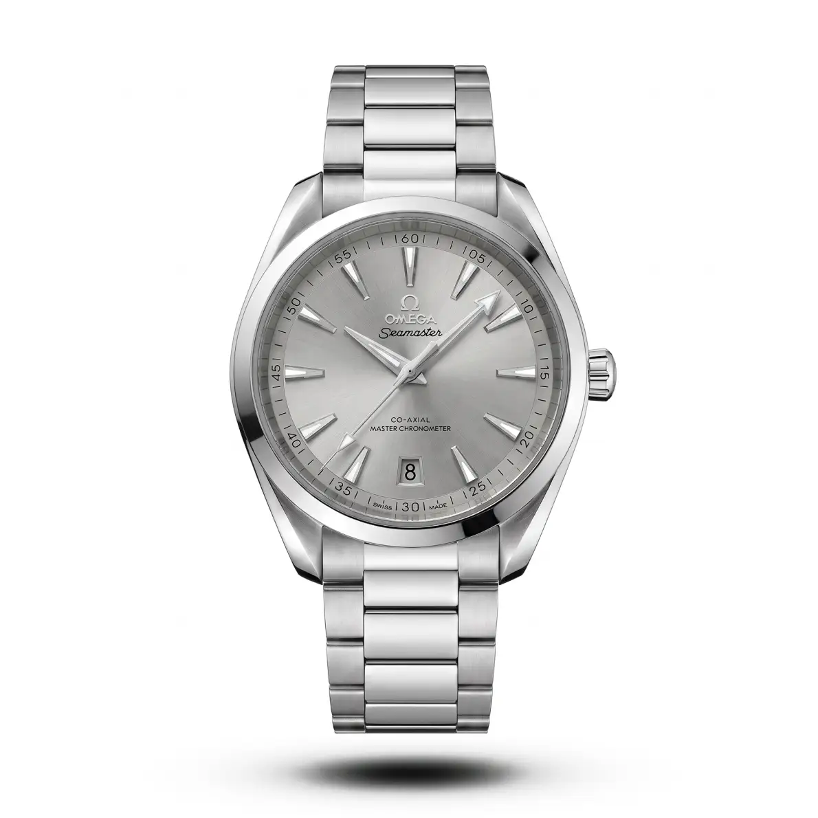 product-4e5a52f7-c207-41dc-86ee-eca7479e02a2.webp Omega-Style Seamaster Aqua Terra Shades Grey Dial Men's Watch - Image 1