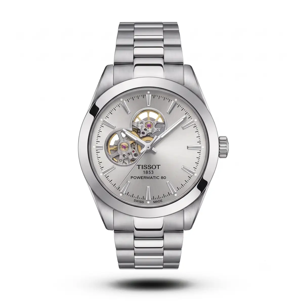 product-4fcbadb3-a502-4ed7-b3e0-96366884dbc2.webp Tissot-Style Gentleman Open-Heart Powermatic 80 White Dial Watch - Image 1