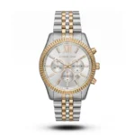 Michael Kors-Style Lexington Chronograph Silver Two-Tone Metal Watch
