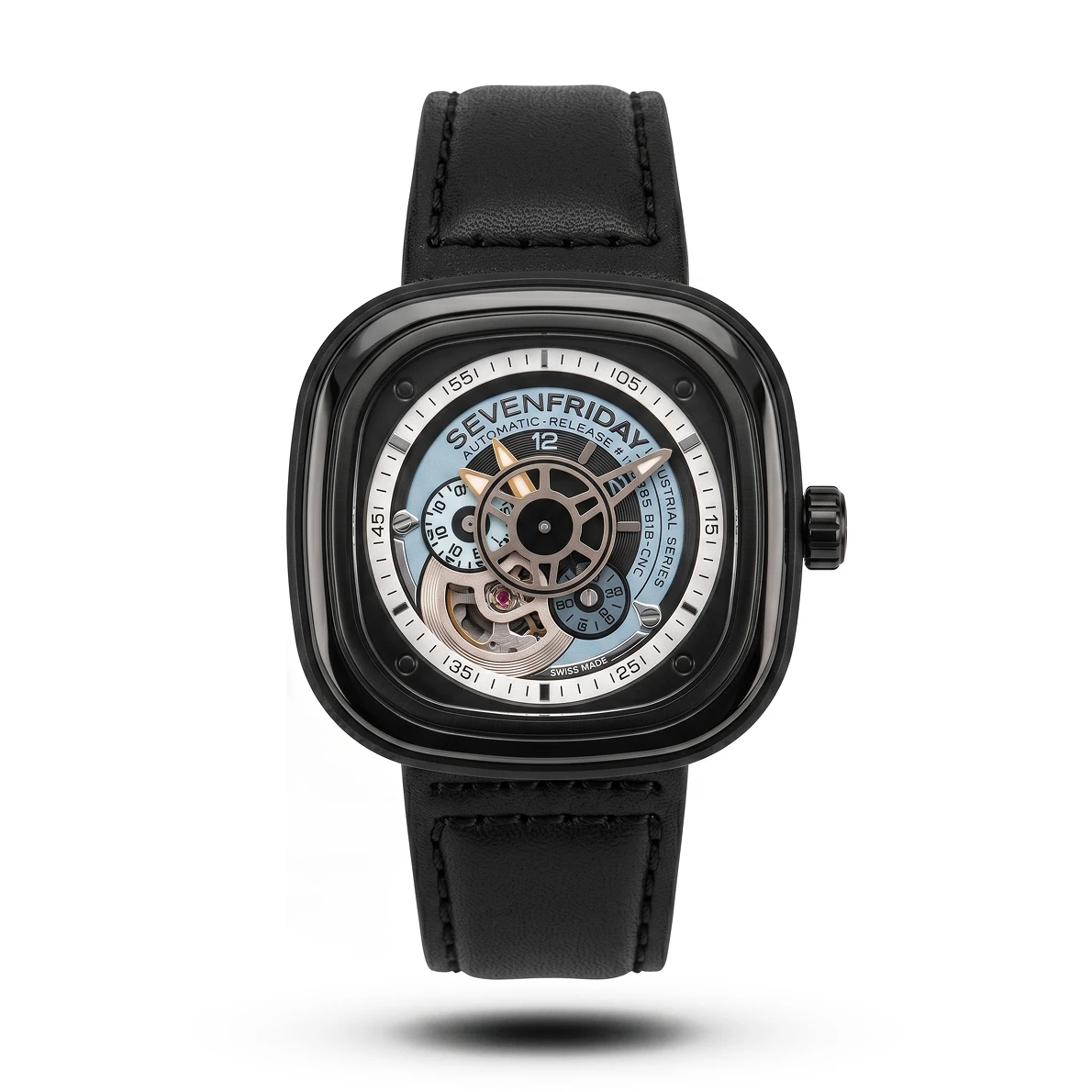 product-52b2a436-c92e-479d-b6e8-7e786a8bed94.webp SevenFriday-Style M-Series Automatic Black Leather Black Tone Watch - Image 1