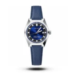King Seiko-Style Automatic Blue Dial Blue Leather Men's Watch