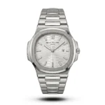 Patek Philippe Inspired Nautilus Honeycomb White Dial Metal Watch