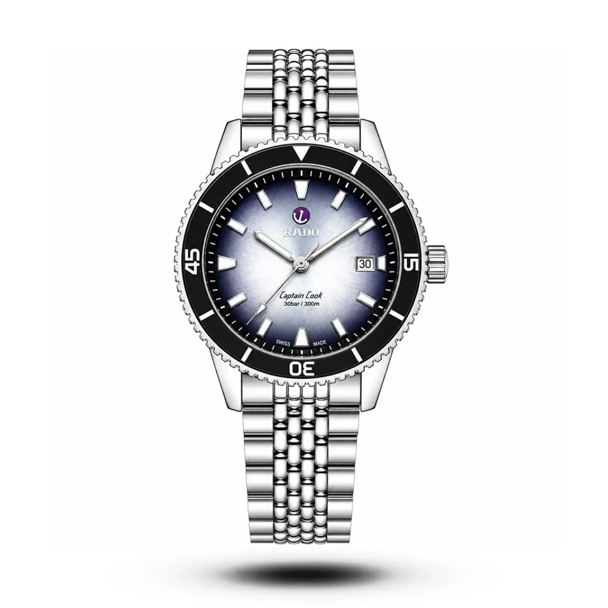 product-6c6c8aef-c7ae-4b76-b18b-a50af5c204ff.webp Rado Captain Cook Grey Dial Watch - Image 1