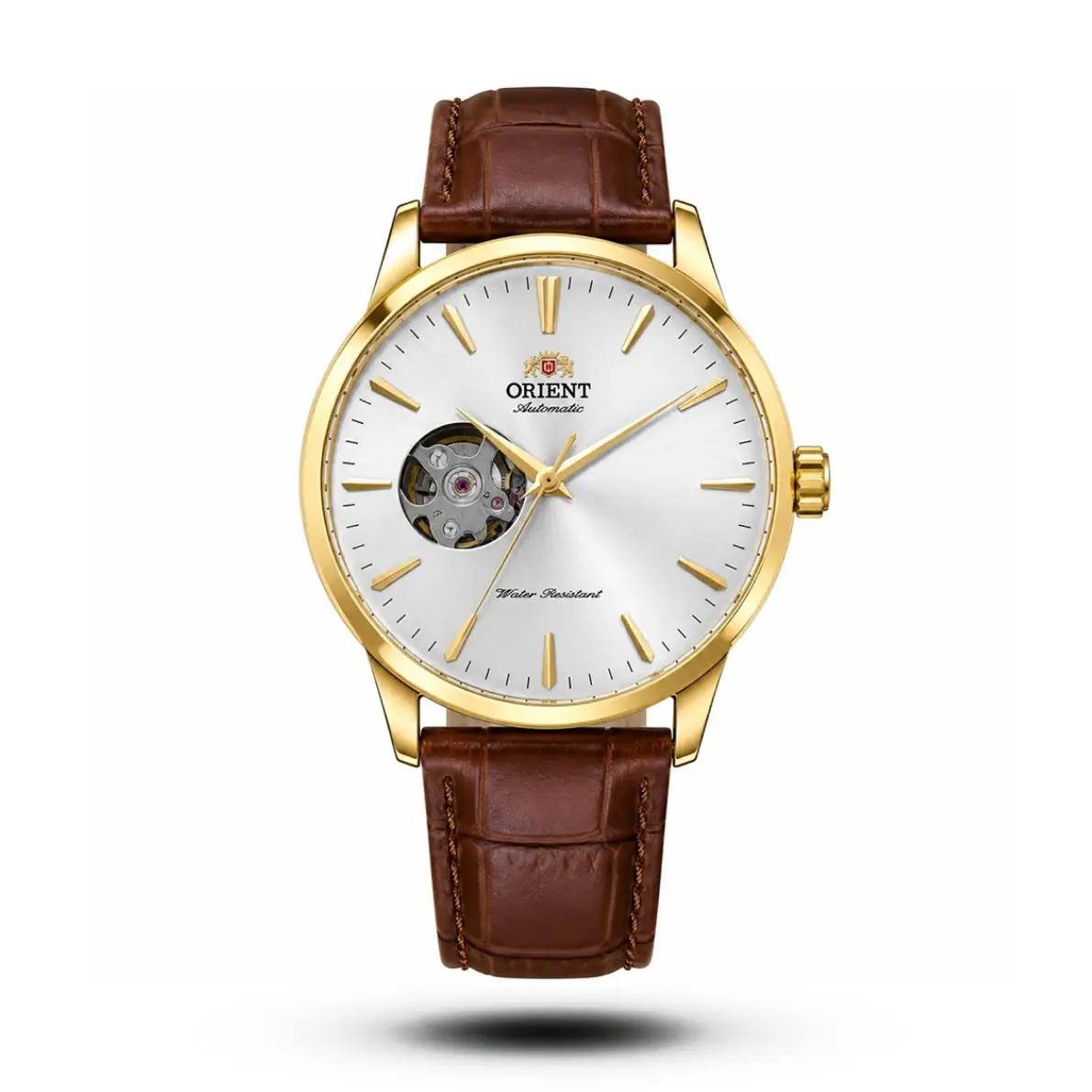 product-701dd330-890d-449a-bbdf-7db752dde520.webp Orient-Style Open-Heart Automatic Golden Case Brown Leather Strap Watch - Image 1