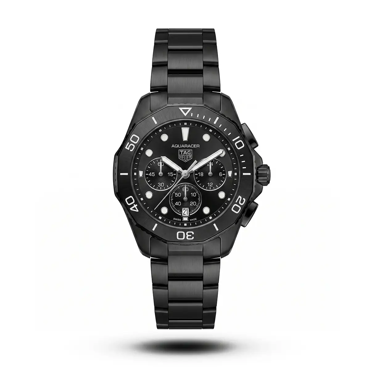 product-7184bdf7-0366-4e82-89f7-01ceecfb0c60.webp Tag Heuer-Style Aquaracer Chronograph Full Black Plain Dial Watch - Image 1