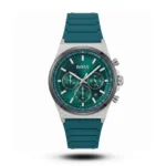 Hugo Boss-Style Sport Chrono Green Silicone Strap Watch