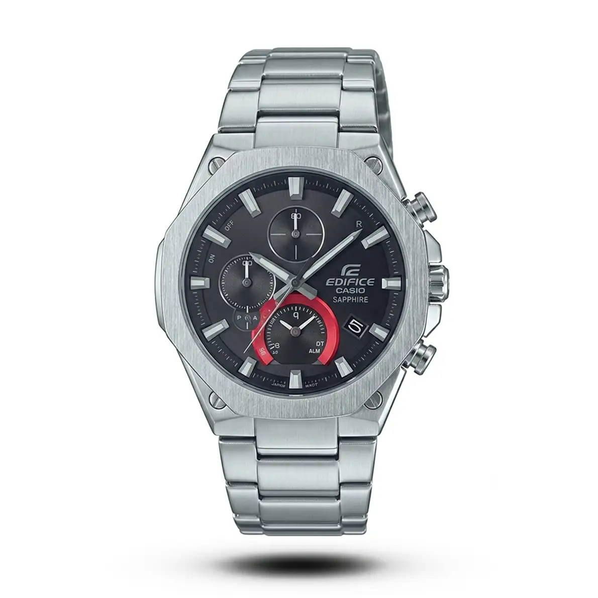 product-73c15a09-24db-4691-ac87-54997fc33791.webp Casio-Style Edifice Slim Octagonal Steel Chronograph Watch - Image 1