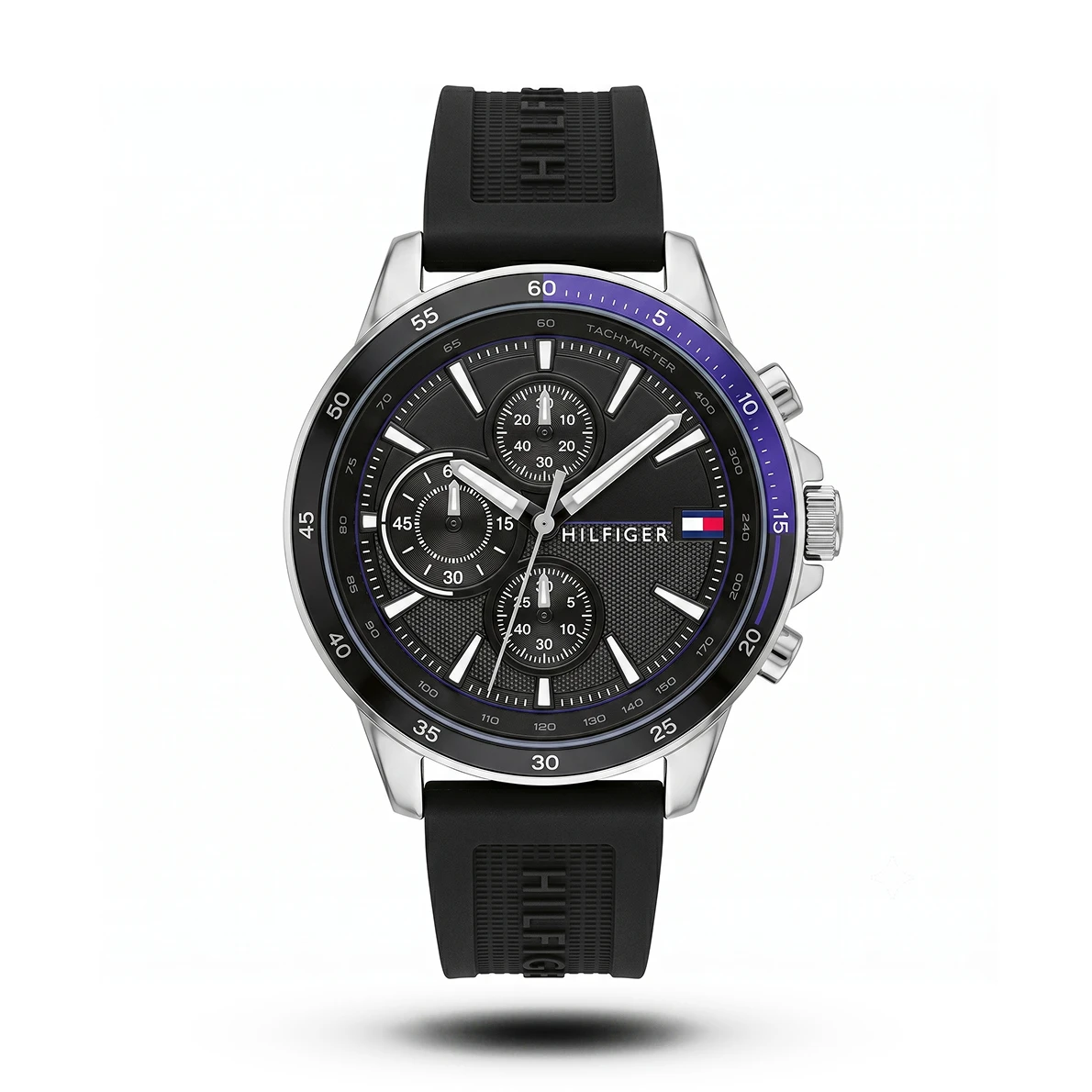 product-825f7541-b47f-456b-a828-cb1915fa4578.webp Tommy Hilfiger-Style Sport Chrono Black Strap Watch - Image 1