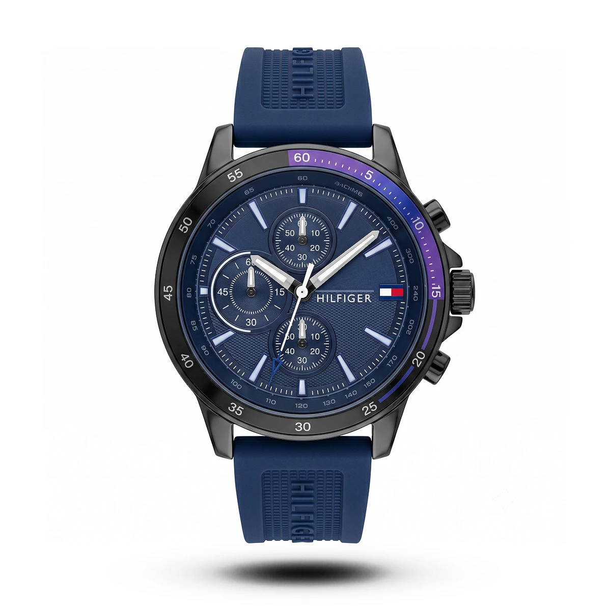 product-8370d257-6edf-4f94-9791-1f2a6b3ab863.webp Tommy Hilfiger-Style Sport Chrono Blue Strap Watch - Image 1
