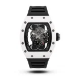 Rm Bubba Watson Skeletonized Silicone Strap White Case Watch