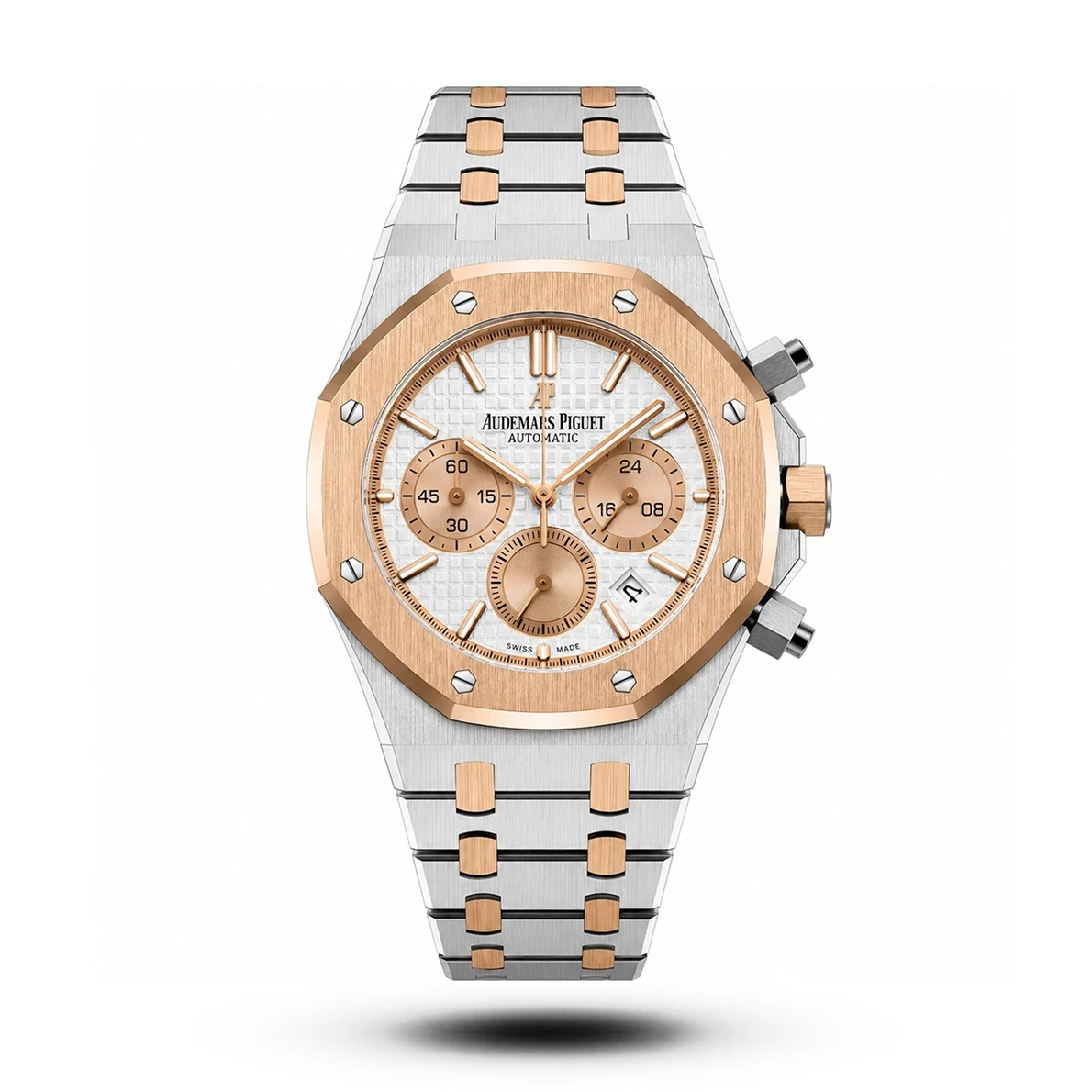 product-88853439-7274-4459-ba21-7b5ee9fd3596.webp AP-Style Royal Oak Offshore Chronograph Two-Tone White Dial Watch - Image 1