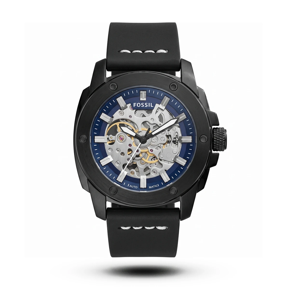 product-8f7bdfa8-9608-4d75-8e6b-384b680fa5cd.webp Fossil-Style Nate Automatic Skeleton Leather Full Black Blue Dial Watch - Image 1