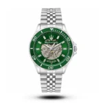 Maserati-Style Sfida Skeleton Auto Green Dial Men's Watch