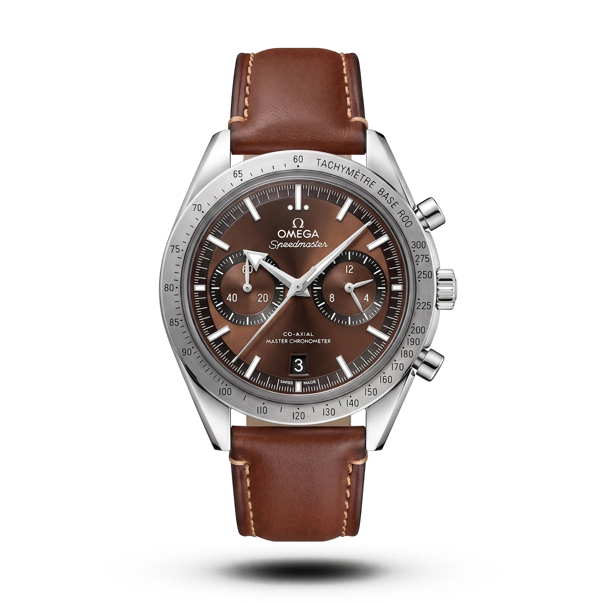 product-9e7a38d2-842b-4498-80ed-aded51a082bc.webp Omega Speedmaster '57 Co-Axial Leather brown Watch V2 | AA Grade Inspired - Image 1