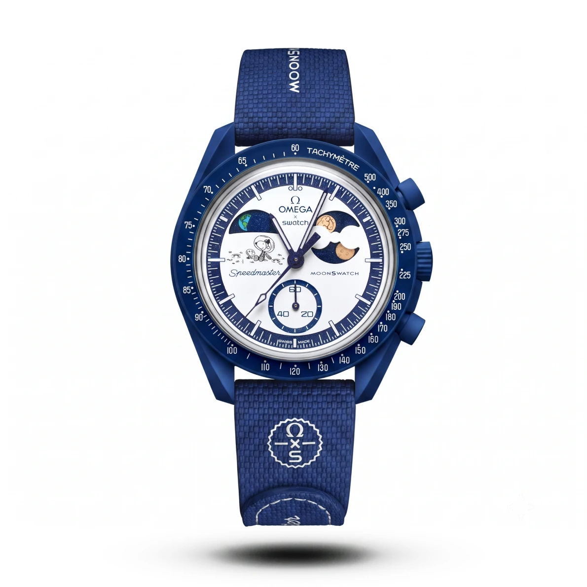 product-9fbef085-0e60-4815-9410-4d66db7d7c72.webp Omega X Swatch Moonswatch Mission To Earthphase Blue Watch - Image 1