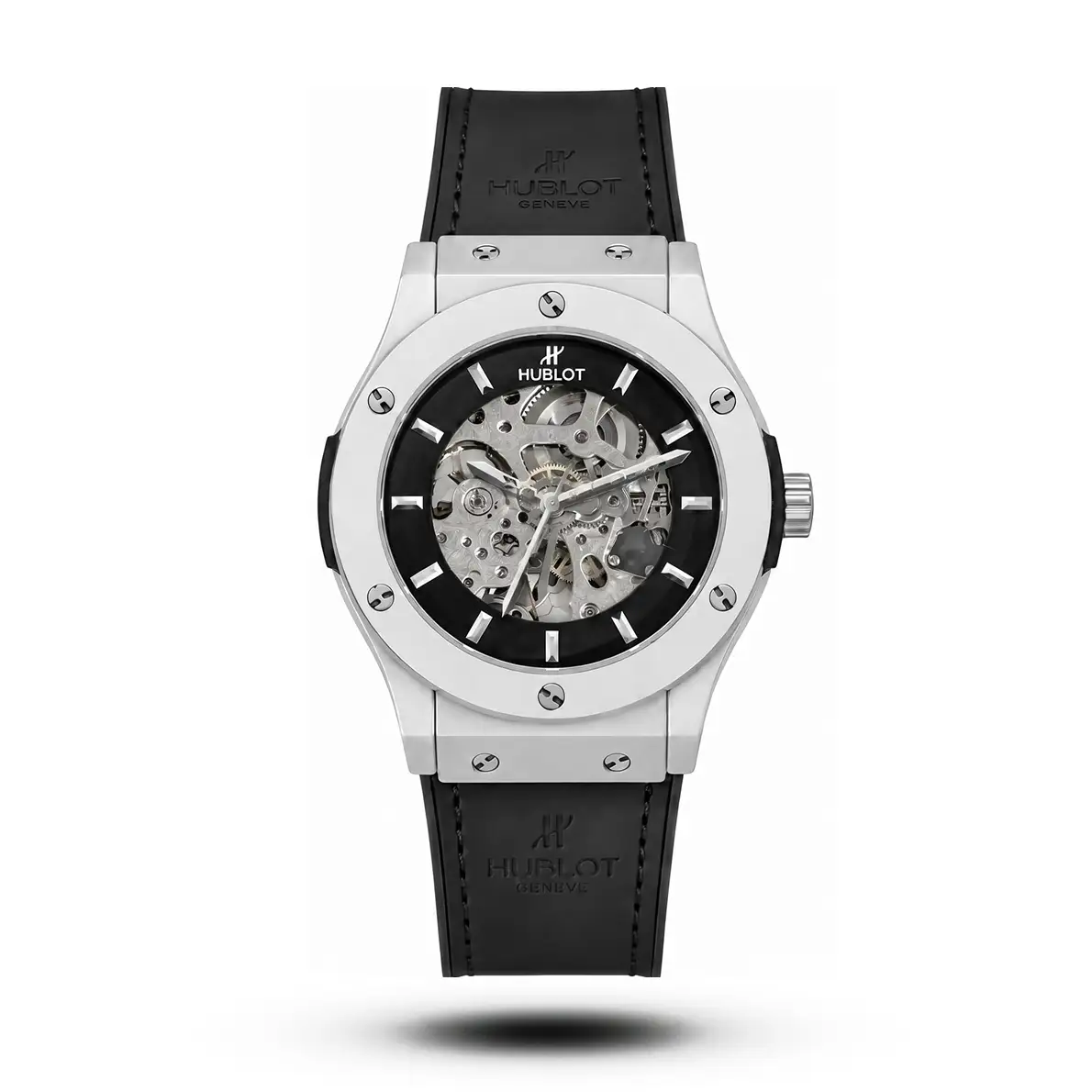 product-ab04daf4-16dd-4c80-b87d-e64afd6842d3.webp Hublot-Style Classic Fusion Skeleton Black Velvet Strap Watch - Image 1