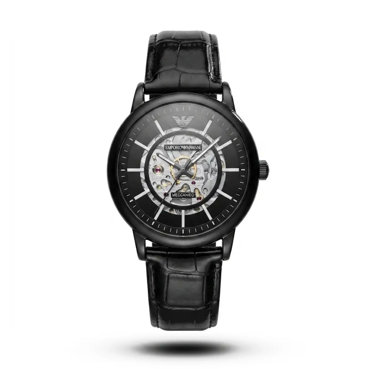 product-c12db6de-90f9-428b-b1fb-7a6a972a52f1.webp Emporio Armani-Style Meccanico Skeleton Leather Full Black Watch - Image 1