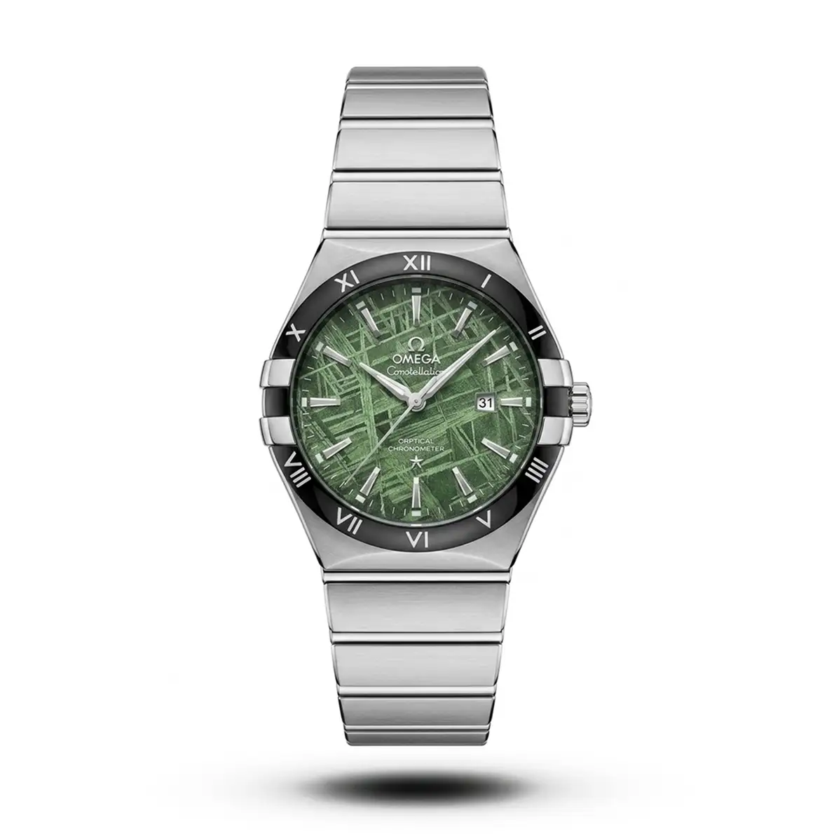 product-c4fb45ce-3be1-4960-8d3a-542328caf6c1.webp Omega-Style Constellation Meteorite Green Dial Watch - Image 1