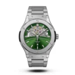 Hublot Classic Fusion Semi Skeleton Green Dial Metal Watch