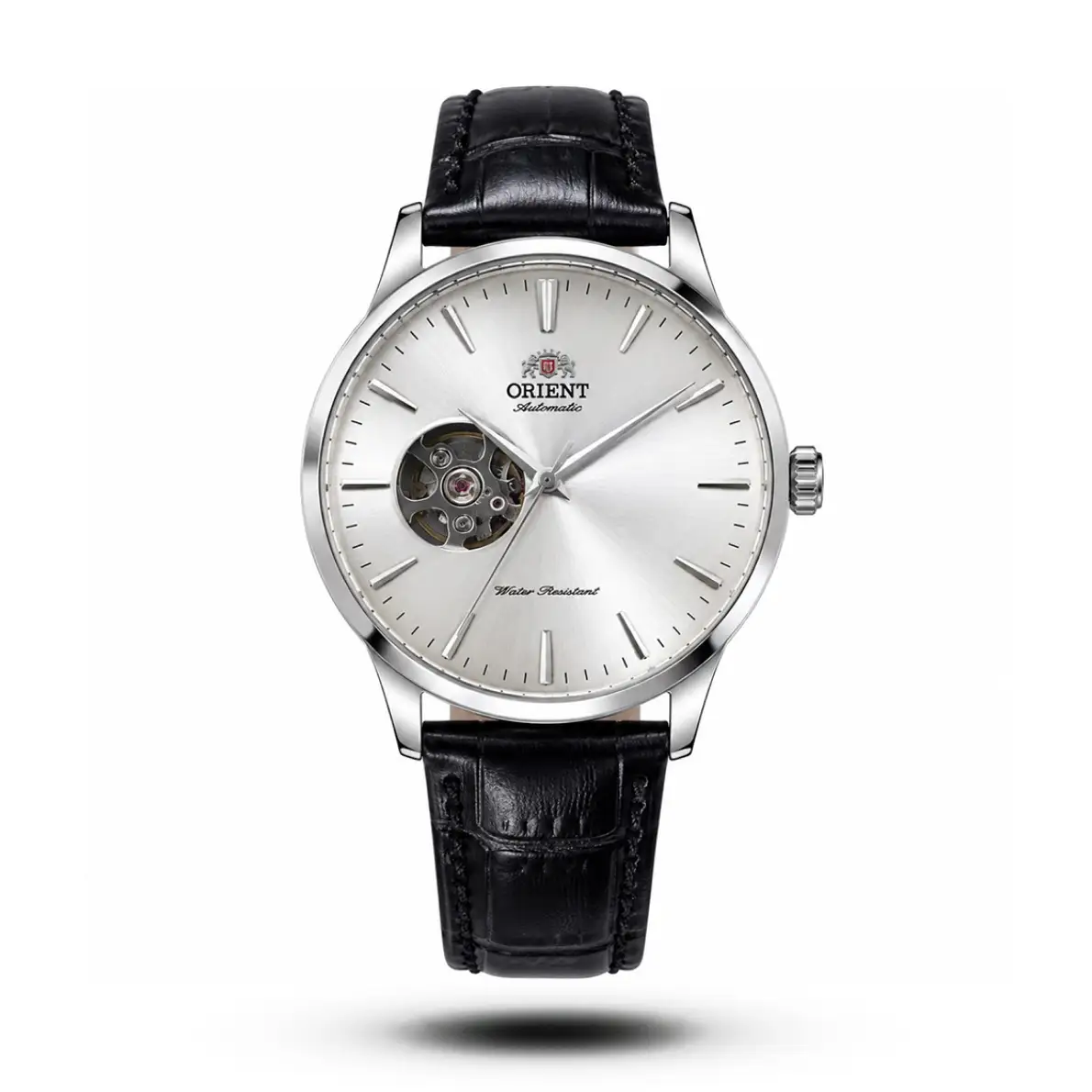 product-cddeddce-515e-46d4-940a-96339feca1eb.webp Orient-Style Open-Heart Automatic White Dial Black Leather Strap Watch - Image 1