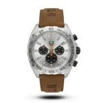 Tag Heuer-Style Formula 1 Chronograph Mustard Suede Leather Watch