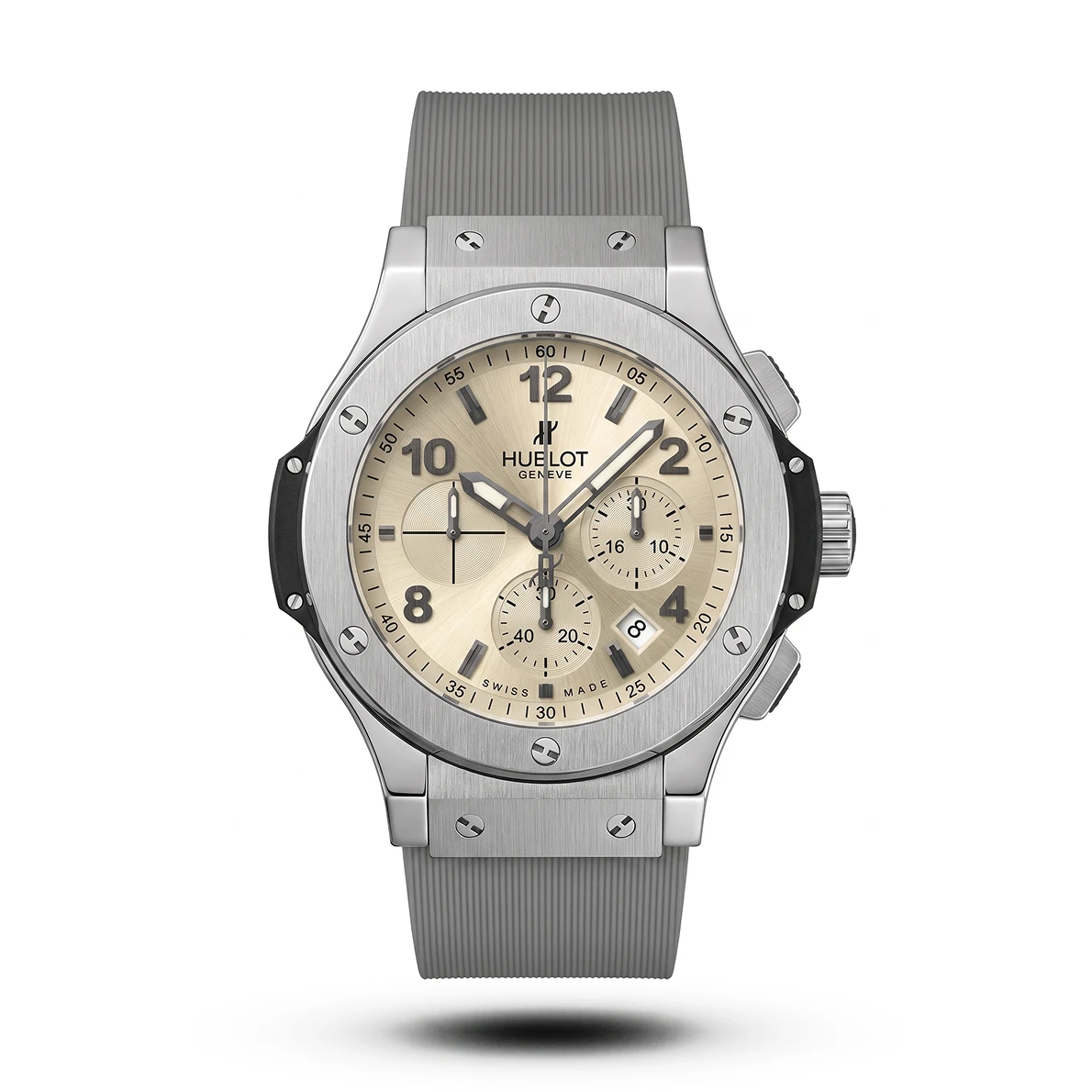 product-d16cb673-09a5-4bc5-997a-f7544ec951d6.webp Hublot-Style Big Bang Chronograph Grey Silicone Strap Watch - Image 1