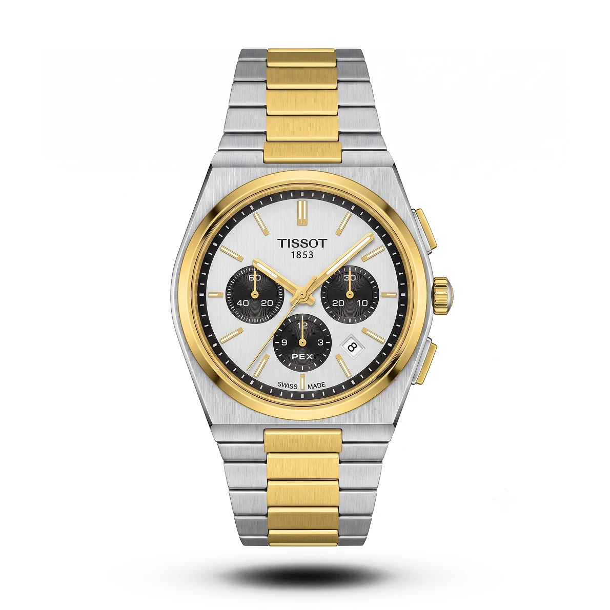 product-db8f2008-b3a0-46f1-aa89-2953d4807481.webp Tissot-Style PRX Chronograph Two-Tone Gold Alloy Men's Watch - Image 1