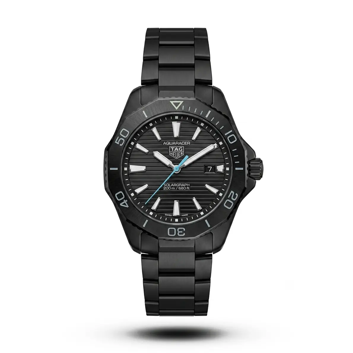 product-dbbd492c-7e19-4597-9330-9526dfbce357.webp Tag Heuer-Style Aquaracer Professional 200 Solargraph Full Black Watch - Image 1