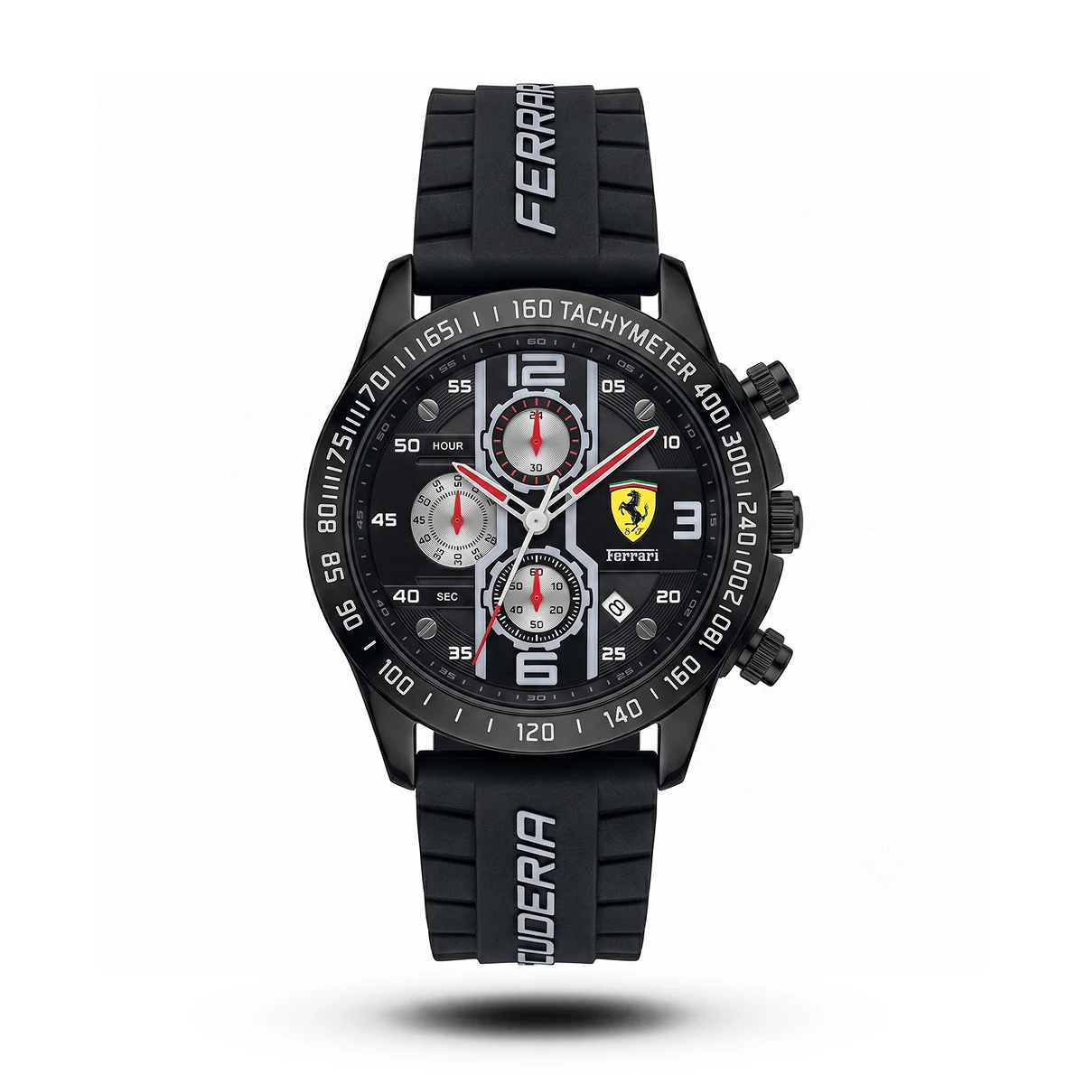 product-e1a14b72-6ac0-44d7-b5e9-bdb09744ebf7.webp Scuderia Ferrari-Style Chronograph Silicone Strap Men's Watch - Image 1