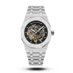 AP Royal Oak Skeleton silver case black Watch