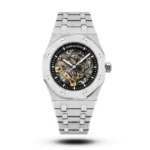 AP Royal Oak Skeleton silver case black Watch