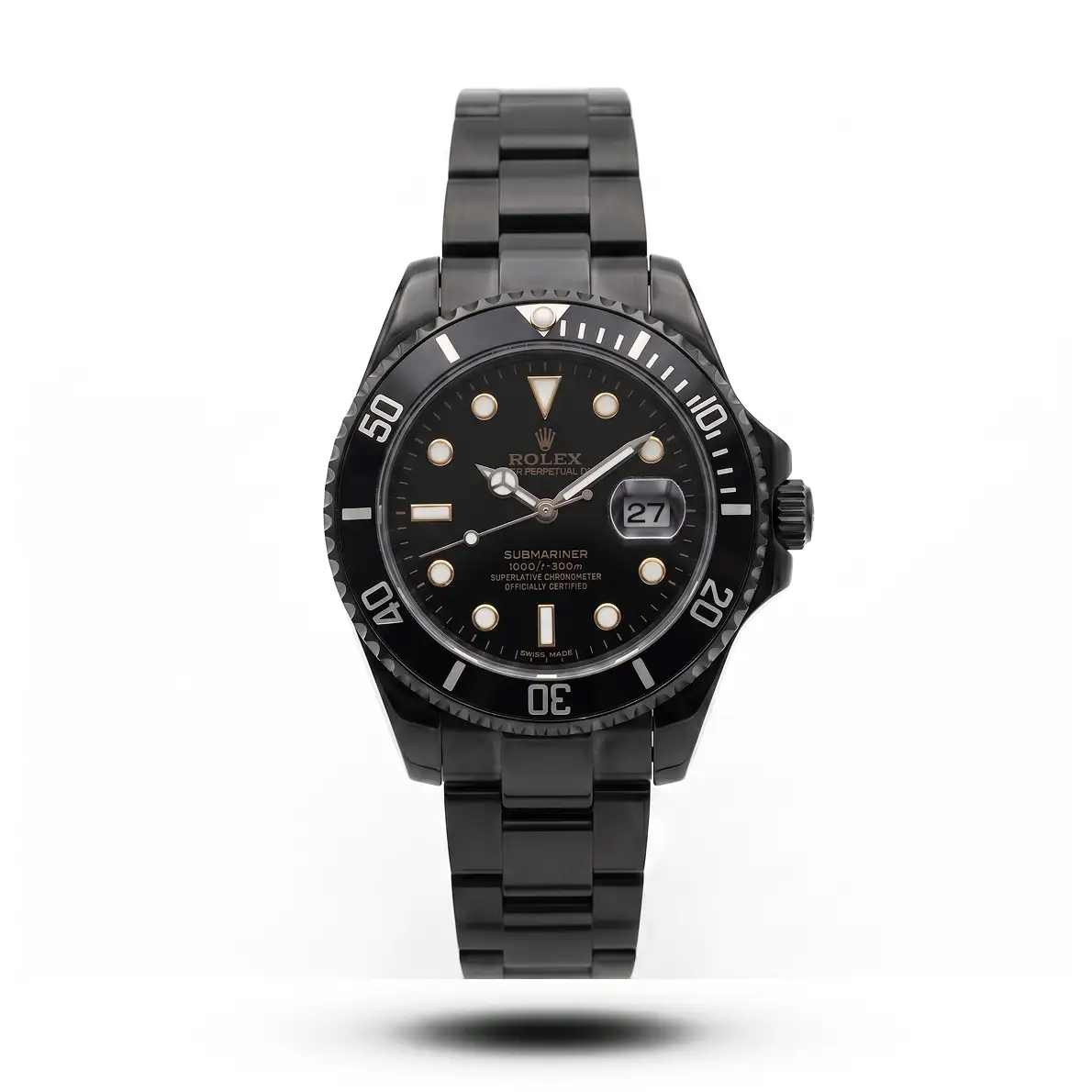 product-e4d7e13d-08f4-4b93-94a3-83ac276260e1.webp Rolex Inspired Submariner Date Stealth Black Steel Watch - Image 1