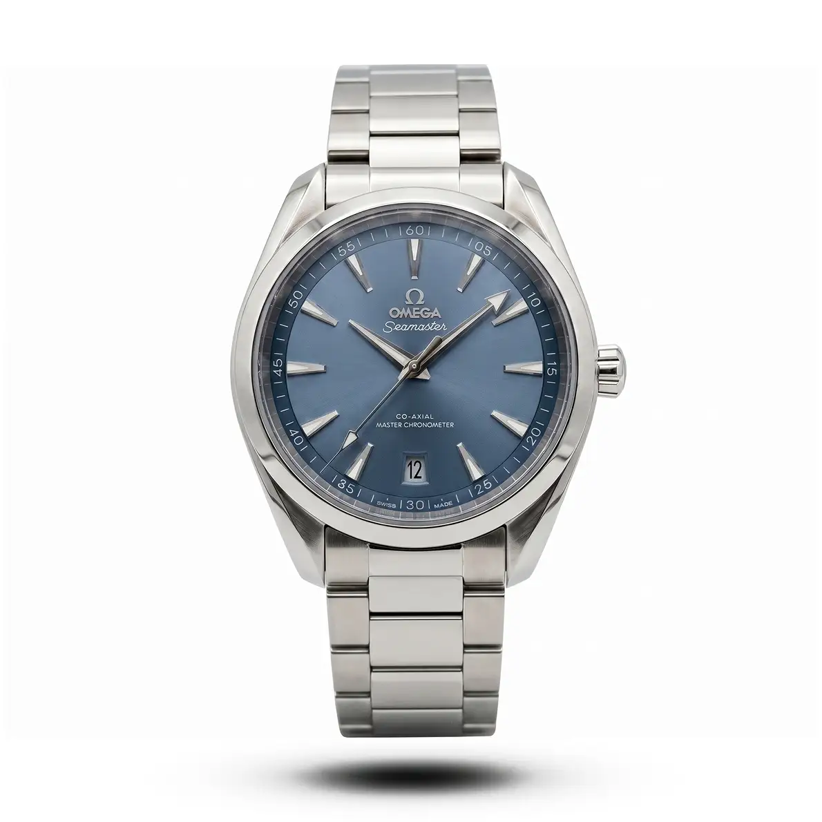 product-e6c6d502-9199-412d-a72d-3239d2d37fe5.webp Omega-Style Seamaster Aqua Terra Shades Blue Dial Men's Watch - Image 1