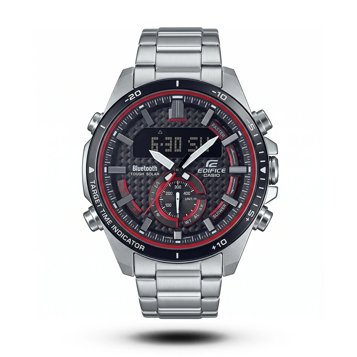 product-eba6d282-531b-4c3c-81fa-985a646b68b7.webp Casio-Style Edifice Black And Red Chronograph Alloy Watch - Image 1