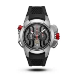 Jacob & Co-Style Epic X Chrono Messi Edition Black Strap Grey Dial Watch