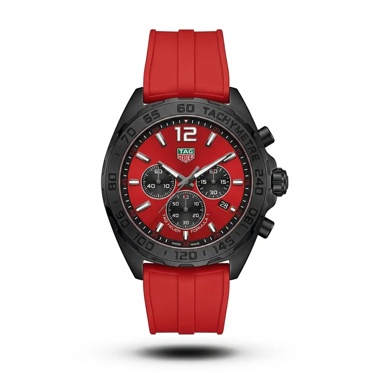 product-efd53e2e-7c6d-4208-8a1f-52319092b888.webp Tag Heuer-Style Formula 1 Chrono Red Strap Black Tone Watch - Image 1