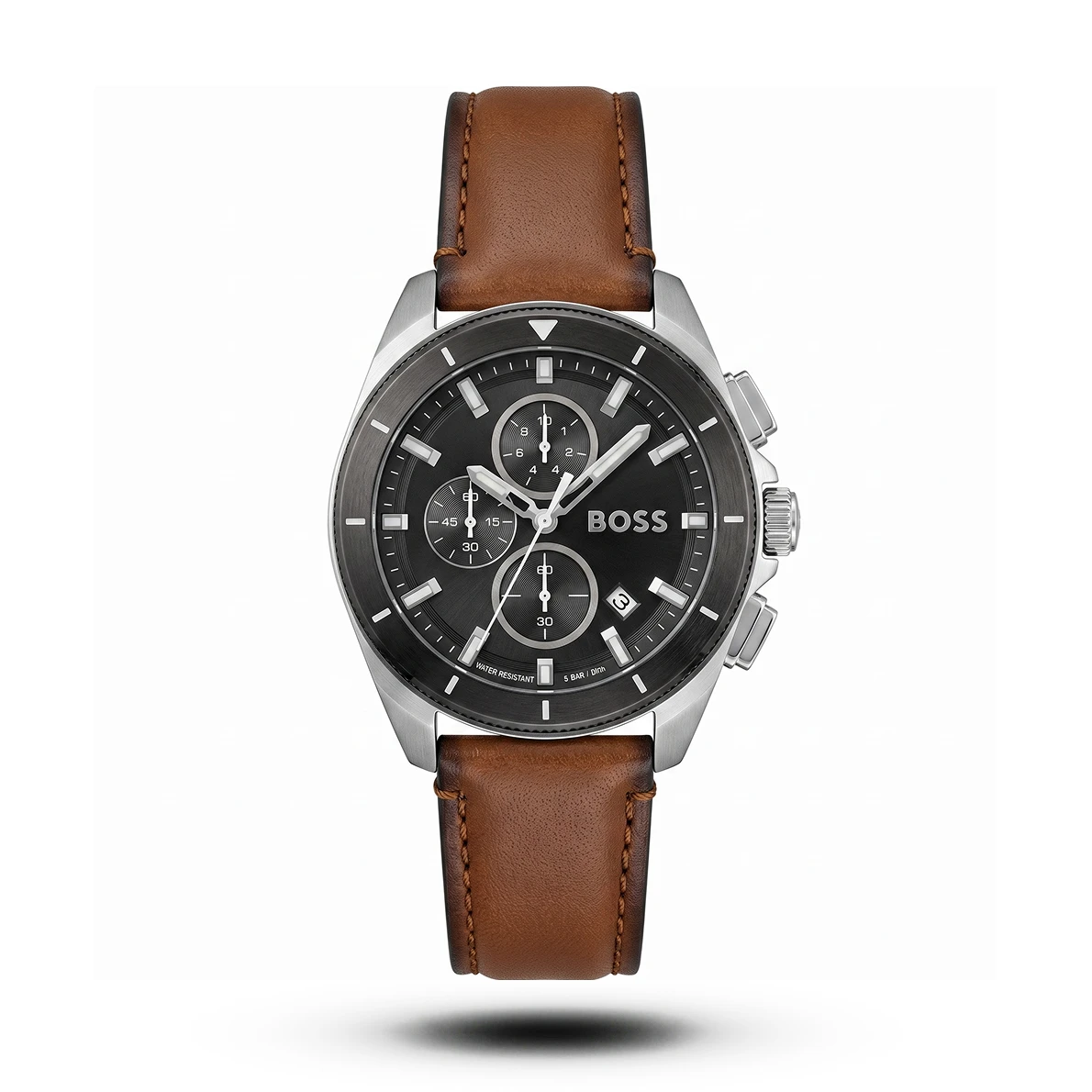 product-efeeb056-12c7-4907-a296-b3a7c7ce20d0.webp Hugo Boss-Style Volane Chronograph Mustard Leather Black Dial Watch - Image 1