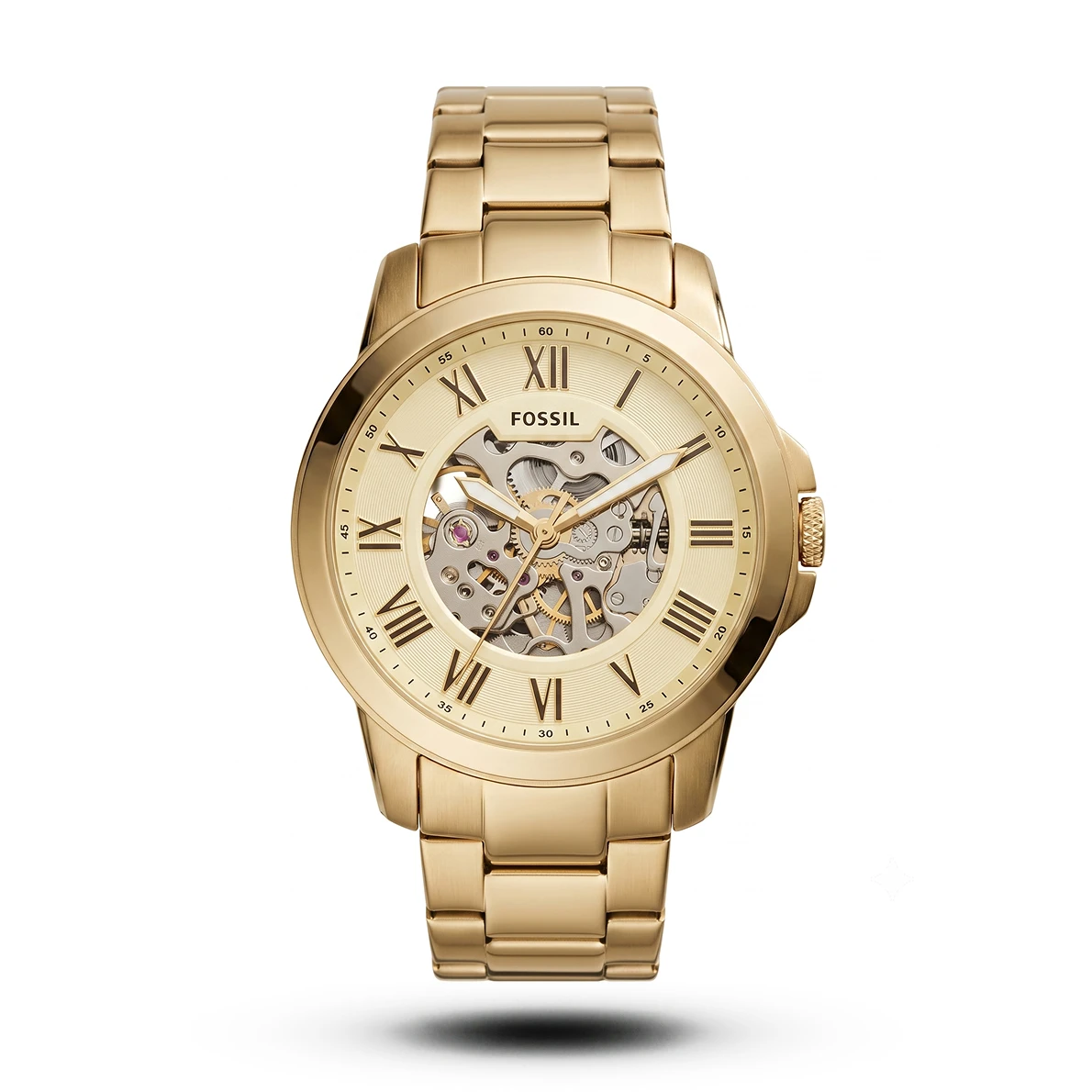 product-f03f06bc-622e-4593-a708-8420c28cb4be.webp Fossil-Style Grant Automatic Skeleton Full Gold Tone Watch - Image 1