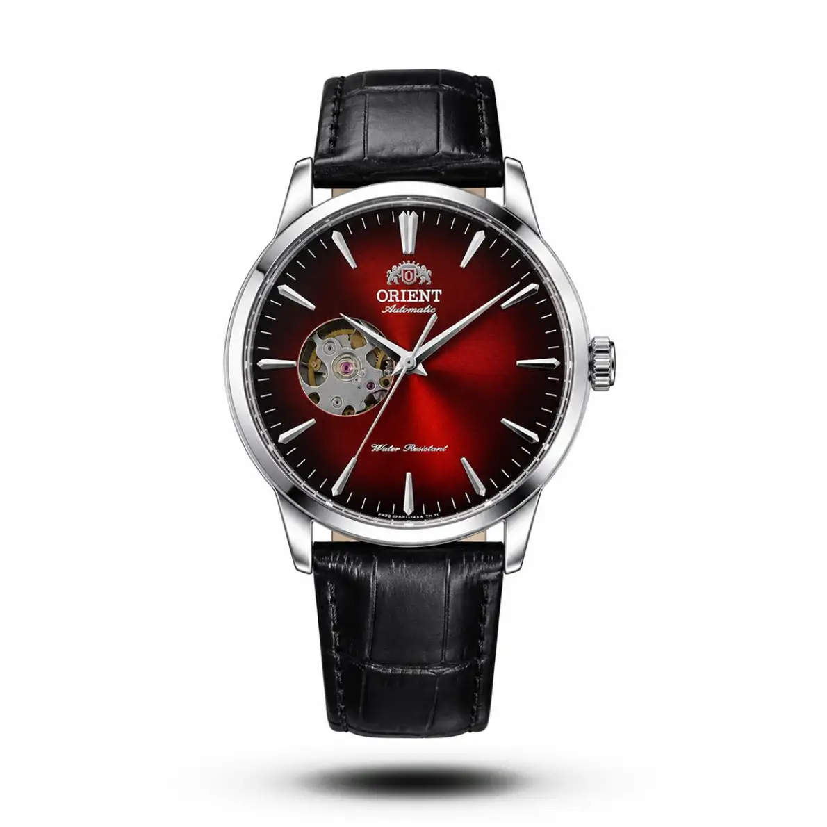 product-f29a0581-1f60-4114-bb99-0386aeeb691d.webp Orient-Style Open-Heart Automatic Red Dial Black Leather Strap Watch - Image 1